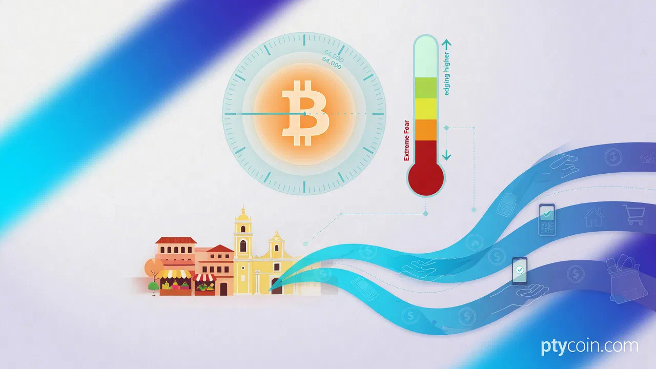 Bitcoin holds near $64K as Fear & Greed ticks up from extreme lows — the LatAm angle