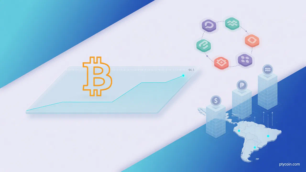 Bitcoin holds near $66.5K as altcoins rotate higher — LatAm stablecoin read